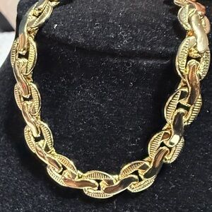 PRETTY BIRD Gold Plated Chain Bracelet 8 inches